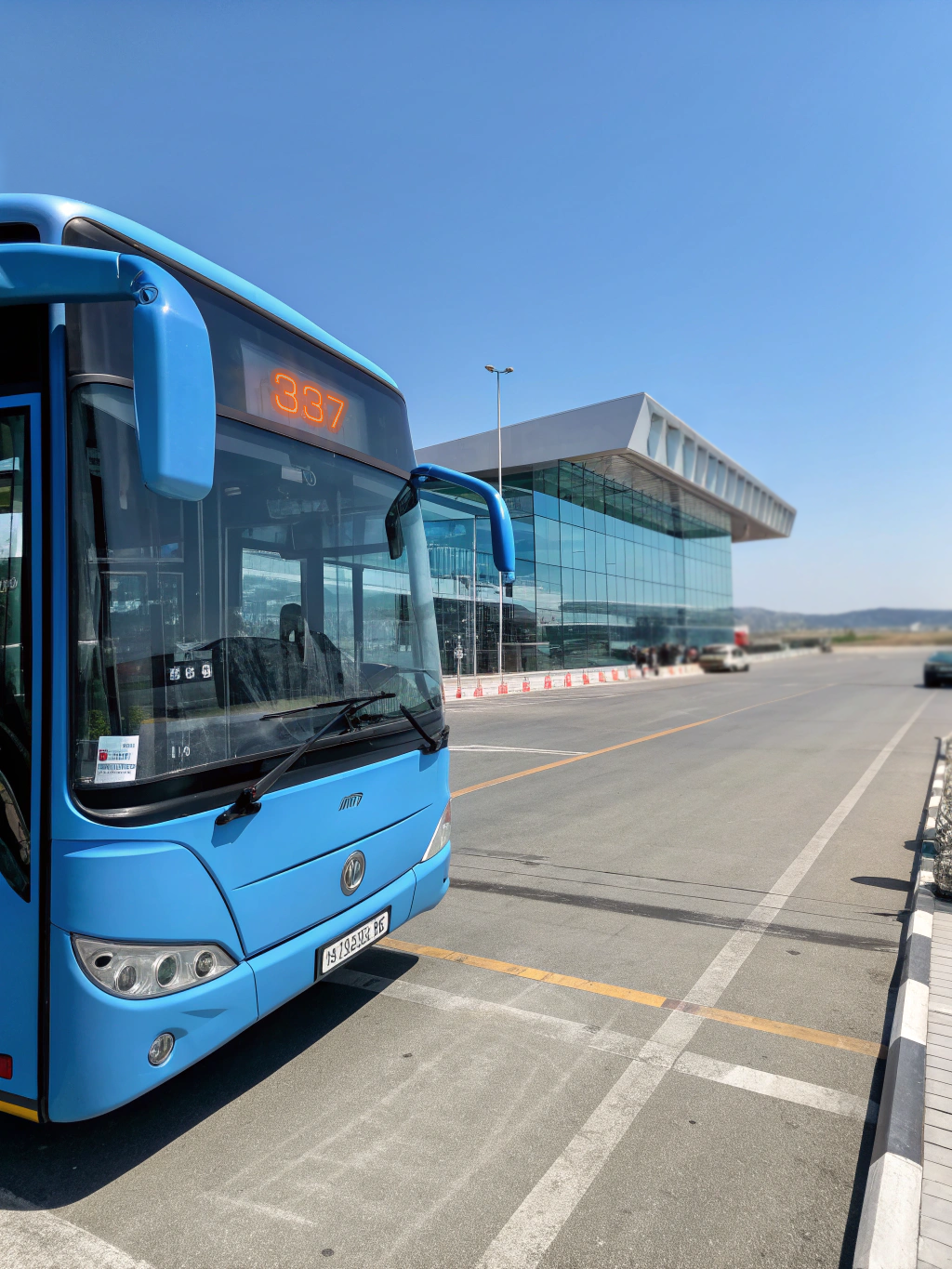 By municipal bus